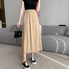 棉麻半身裙 A字裙 及膝裙 大碼女裝夏仿亞麻復古半身裙女夏中長款高腰a字顯瘦文藝氣質SS001 歷史價格詳細信息