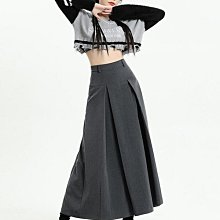 灰色半身裙女夏季薄款2024新款百褶裙高腰小個子a字短裙學生裙子 歷史價格詳細信息