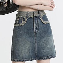 復古牛仔半身裙女夏2024新款高腰顯瘦辣妹工裝小個子a字包臀短裙 歷史價格詳細信息