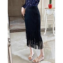 2024春夏款流蘇破洞牛仔裙女 毛邊時尚不規則裙 韓版立體花中長裙 歷史價格詳細信息