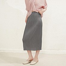高檔三宅褶皺2024時尚氣質女裝釘珠拼色寬松遮肚褶皺裙 A字裙 過膝長裙A86922 歷史價格詳細信息