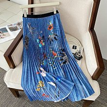 三宅風女裝 實拍現貨 韓版純色褶皺A字裙春夏季淑女高腰百褶裙半身裙中長裙子 A字裙 過膝長裙A86394 歷史價格詳細信息