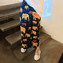 高腰顯瘦印花半身裙女裝春季新款中長款a字裙子Y 歷史價格詳細信息