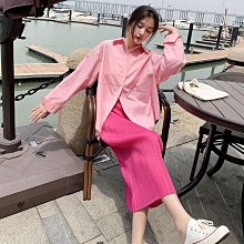 三宅風女裝 顯瘦直筒開叉高腰半身裙女夏季2024年新款條紋印花皺褶中長裙 A字裙 過膝長裙A681093 歷史價格詳細信息