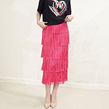 高級感 三宅風女裝 歐美高級感魚尾裙宴會晚禮服裙2024褶皺新款金屬感收腰顯瘦開叉裙 A字裙 過膝長裙A66377 歷史價格詳細信息