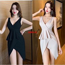 S-XL夜場低胸性感氣質修身吊帶短裙夜總會深v連身裙無袖小洋裝禮服 度假休閒聚會派對夜店洋裝 韓妞必備 歷史價格詳細信息