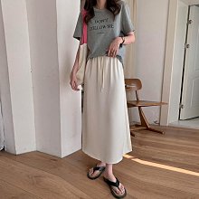 醋酸緞面半身裙女中長款夏季薄款2024新款高腰a字冰絲魚尾包臀裙-KBY科貝 歷史價格詳細信息