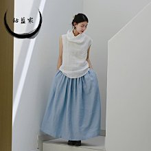 棉麻半身裙女春夏新款大碼高腰百褶裙中長款寬松垂感時尚大擺裙子 歷史價格詳細信息