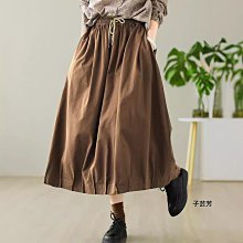 【子芸芳】23夏季純苧麻黑色A擺雙層半身長裙清涼飄逸繫帶半身長裙A字裙 歷史價格詳細信息