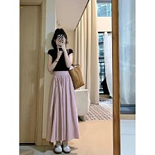 #夏裝搭配一整套古著vintage復古英倫風襯衫格子裙套裝裙淺黃色短袖紗料襯衫：紫色格子高 歷史價格詳細信息
