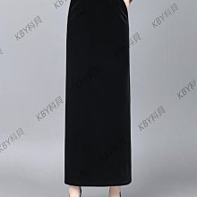 黑色半身裙女2024新款夏季薄款冰絲緞面醋酸半裙垂感顯瘦魚尾裙子-kby科貝 歷史價格詳細信息