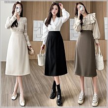 中長款時尚通勤百褶裙2024年春季款後腰鬆緊簡約修身氣質半身裙 歷史價格詳細信息