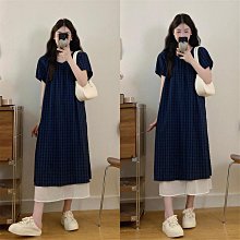 拼接格紋口袋連身裙 (大人賣場) 長袖洋裝 親子裝 母女裝 長袖 連身裙 女童 橘魔法【p0061214918973】 歷史價格詳細信息