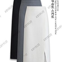 西裝半身裙女2024新款夏中長款高腰直筒垂感顯瘦a字開叉包臀裙春-KBY科貝 歷史價格詳細信息