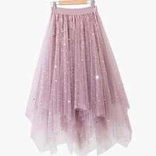 【An Ju Shop】韓國風 紗裙夏款水墨印花蓬蓬長裙法式簡約氣質A字大擺半身裙~PC263818 歷史價格詳細信息