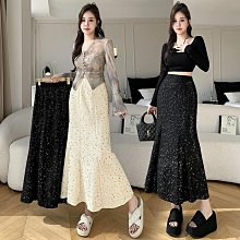 時尚半身裙氣質壓褶百褶裙女2024春夏季新款a字韓版高腰中長裙 歷史價格詳細信息