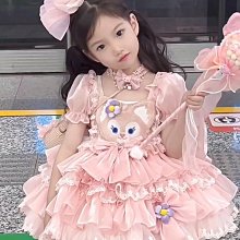 現貨 洛麗塔 女童洛麗塔連衣裙春秋款2024新款夏季庫洛米夏裝公主裙子 歷史價格詳細信息