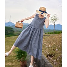 【子芸芳】23夏季純苧麻黑色A擺雙層半身長裙清涼飄逸繫帶半身長裙A字裙 歷史價格詳細信息