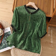 波點襯衫男短袖寬鬆韓版休閒圓點襯衫痞帥免燙 歷史價格詳細信息