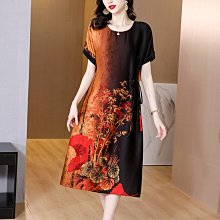 實拍2023年法式碎花收腰顯瘦裙子女夏季薄款亞麻高腰桔梗雙層連衣~壹號女裝 歷史價格詳細信息