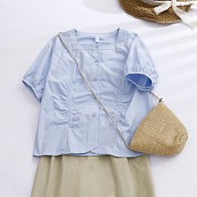 夏季娃娃領短袖襯衫女裝夏裝2023年新款時尚女士襯衣氣質打底上衣-格林賣場 歷史價格詳細信息