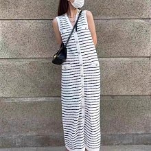 條紋無袖長版背心裙 長版上衣 連衣裙 合身裙 女童 兒童 童裝 現貨 橘魔法【p0061235055242】 歷史價格詳細信息