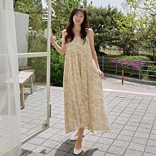 Bellee 正韓  直條紋腰鬆緊波浪長裙  (2色) 【0820-13】 歷史價格詳細信息