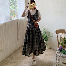 Bellee 正韓  直條紋腰鬆緊波浪長裙  (2色) 【0820-13】 歷史價格詳細信息