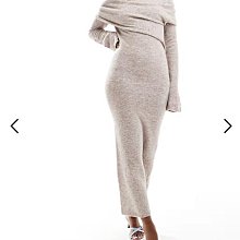 (嫻嫻屋) 英國ASOS-ASOS粉紅色方領寬肩帶抓褶合身腰泡泡中長裙洋裝 AI24 歷史價格詳細信息