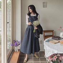 Bellee 正韓  直條紋腰鬆緊波浪長裙  (2色) 【0820-13】 歷史價格詳細信息