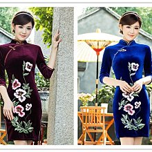 旗袍訂婚旗袍女改良婚宴禮服高級感披肩1930曳地長款復古民國風領證秋 歷史價格詳細信息