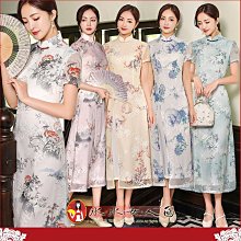 中國風復古旗袍式全棉布料女圍裙防水時尚罩衣家用工作服袖套廚房 歷史價格詳細信息