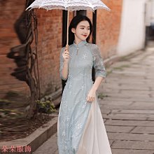 洋裝 改良式旗袍 復古旗袍 旗袍年輕款少女黑色時尚中國風洋裝國潮改良版女裝大尺碼日常可穿~豆豆服飾 歷史價格詳細信息