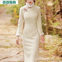 新款改良旗袍上衣女夏中國風盤扣長袖襯衫漢服民國復古洋裝兩件套套裝~微微服飾 歷史價格詳細信息
