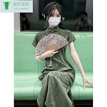 復古民國風素雅旗袍2024年夏季新款年輕款少女改良連衣裙長款國風 歷史價格詳細信息