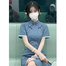 改良旗袍 蝕骨旗袍  粉色初戀旗袍2024年新款夏季洋裝洋裝年輕款甜美碎花中長雪紡春夏少女裙裝 歷史價格詳細信息