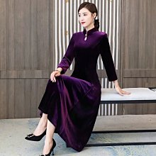 現貨熱銷-旗袍 洋裝 連衣裙 媽媽婚禮禮服2022年新款中國風套裝優雅中式旗袍中長款現貨批發爆款 歷史價格詳細信息