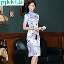 春夏裝 RM4202[胖mm]復古刺繡立領改良旗袍洋裝【2色,L5XL】-时尚女裝 歷史價格詳細信息