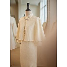 旗袍披肩 旗袍外搭 秋冬季新款中式日常保暖百搭氣質民族風元寶毛領斗篷外套女披肩 歷史價格詳細信息