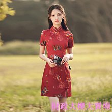 新款國潮改良旗袍 復古服裝 春款春季新款緞面中式上衣女新中式一字盤扣長袖唐裝外套女中國風~微微服飾 歷史價格詳細信息