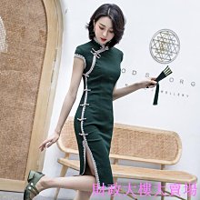 改良旗袍2022年新款女夏款國潮小個子日常氣質高端年輕款少女國風 改良式旗袍洋裝 蕾絲 名媛 學院風 收腰顯瘦-时尚女裝 歷史價格詳細信息