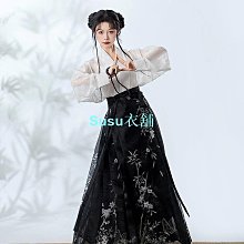 新中式國風女裝 明制改良漢服成人黑色馬面裙套裝半身裙2023新款夏 大尺碼 歷史價格詳細信息