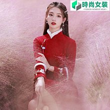 優選新品秋冬洋氣顯身材加厚保暖立領收腰內搭洋裝大擺不對稱A字短裙-伽美服飾 歷史價格詳細信息