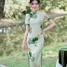 2024夏旗袍改良新中式連衣裙女柒豪米六號鋪小個子國風A字連衣裙 歷史價格詳細信息