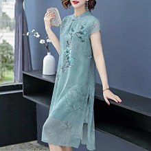 旗袍2023新款女裝連衣裙子高級感改良版新中式夏季收腰氣質-KBY科貝 歷史價格詳細信息