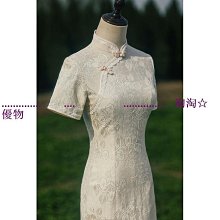 【鄰家Life】居寶閣·白色蕾絲旗袍女2022年新款長袖連衣裙春秋復古民國改良版長款春季 歷史價格詳細信息