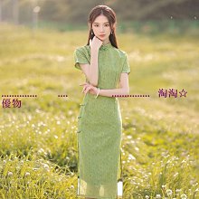 【鄰家Life】居寶閣·旗袍女2022年新款國潮改良日常可穿小個子藍色連衣裙修身顯瘦性感 歷史價格詳細信息