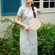 改良旗袍 日常旗袍 顯瘦條紋花邊新款改良四面彈力絲綢蕾絲邊日常旗袍中國風連衣裙 歷史價格詳細信息