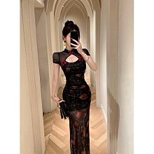 黑色彈力開叉直筒牛仔褲女夏季薄款大碼胖mm高腰破洞顯瘦九分褲子 歷史價格詳細信息