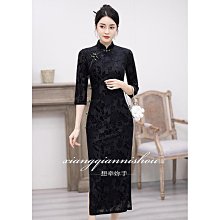 旗袍新款2024改良女年輕款奧黛連衣裙新中式大小姐茶服夏季-kby科貝 歷史價格詳細信息